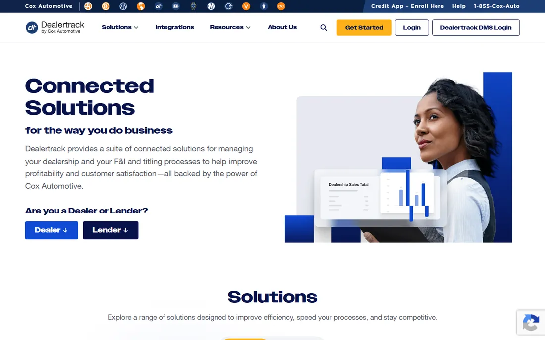 Dealertrack homepage