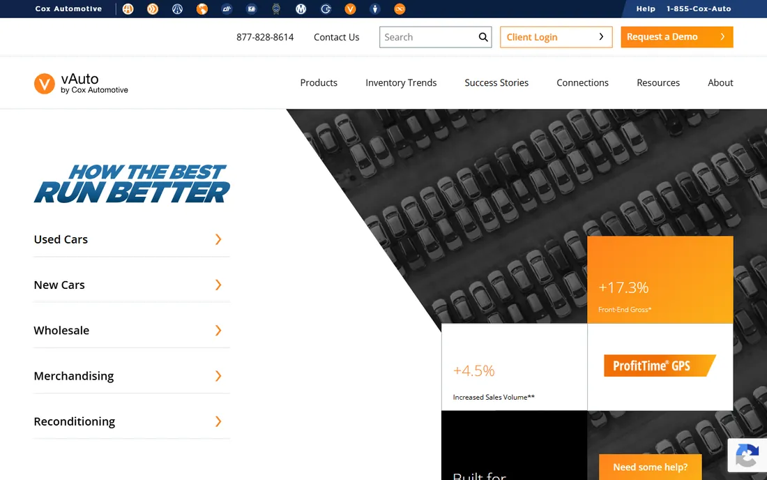 vAuto homepage