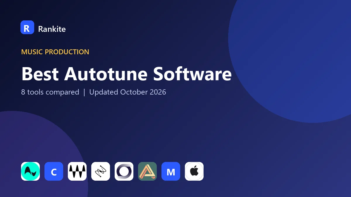 Best Autotune Software in 2026: 8 Tools Compared