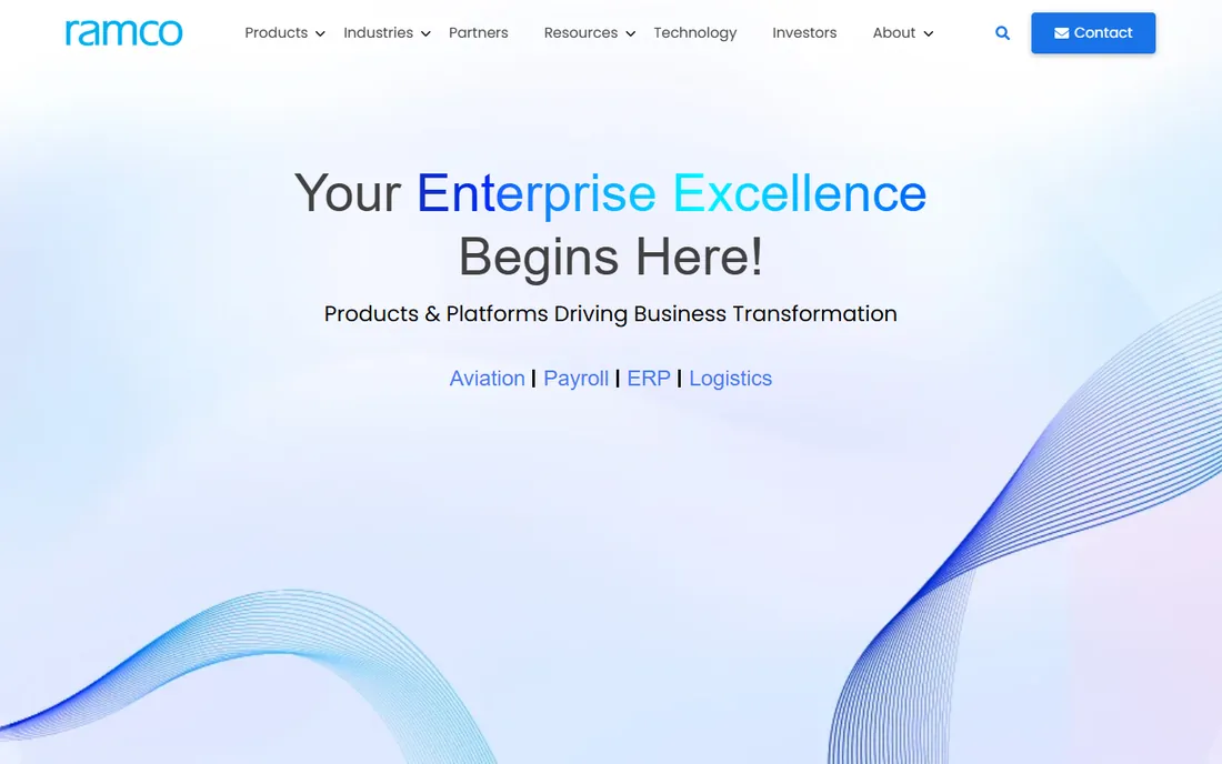 Ramco Aviation homepage