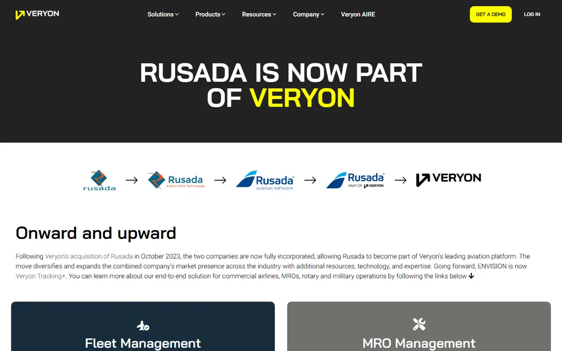 Rusada ENVISION homepage