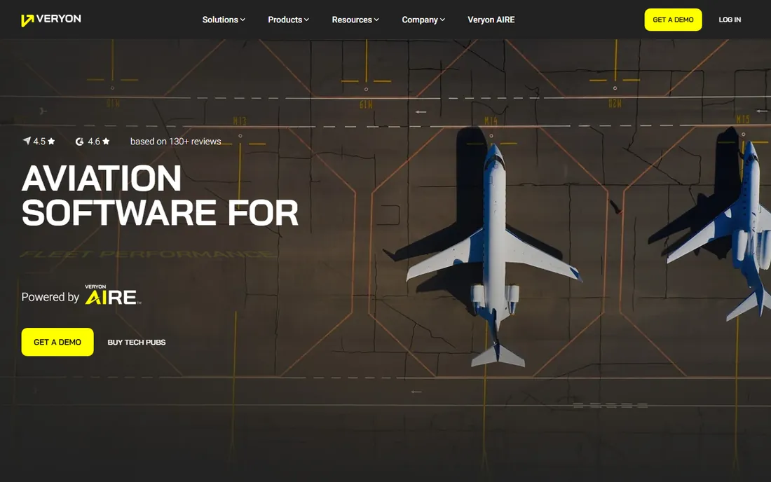 Veryon homepage