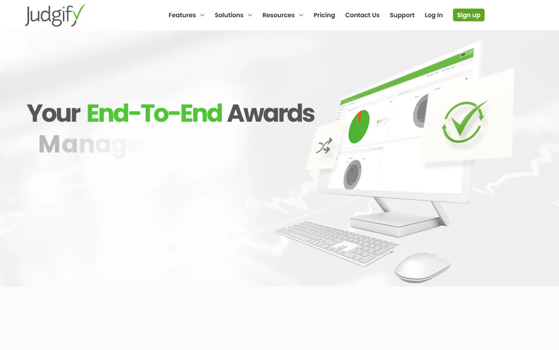 Judgify homepage
