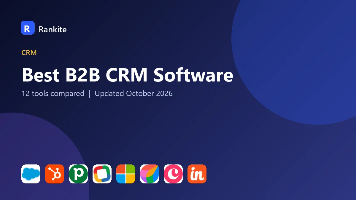 Best B2B CRM Software in 2026: 12 Tools Compared
