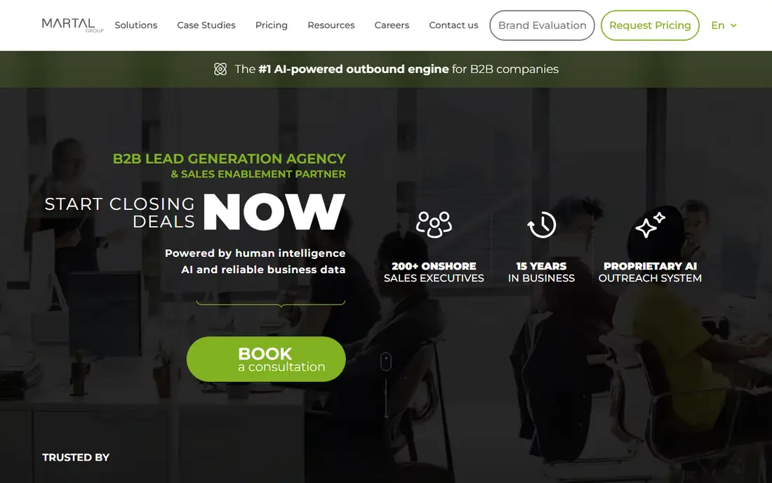 Martal Group homepage