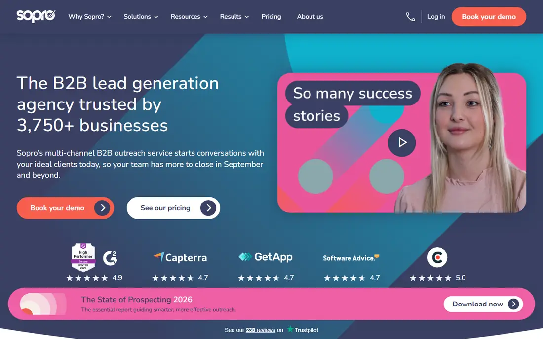 Sopro homepage