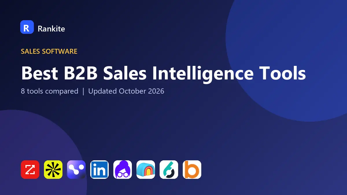 Best B2B Sales Intelligence Tools in 2026: 8 Tools Compared