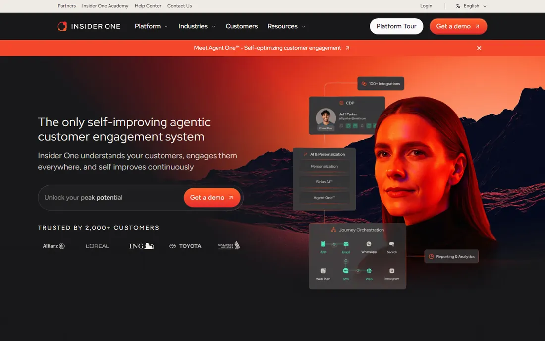 Insider One homepage