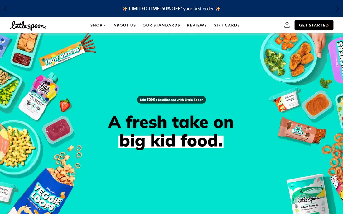 Little Spoon homepage