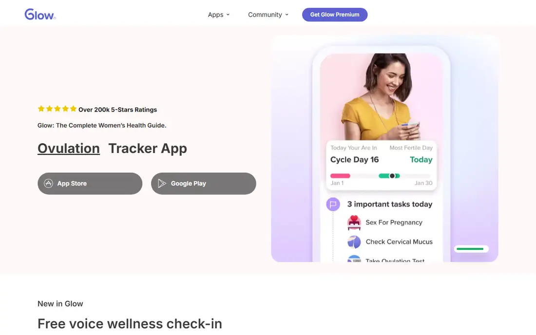Glow Baby homepage