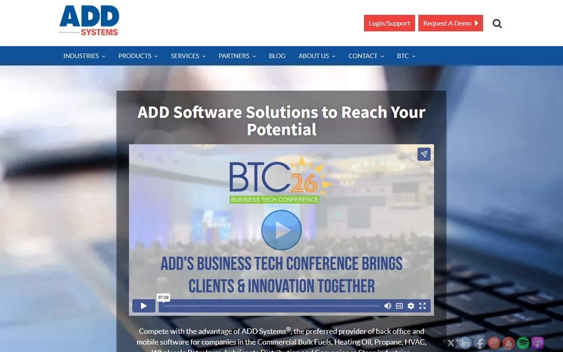 ADD Systems homepage