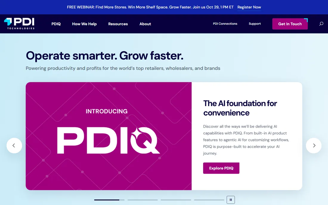 PDI Technologies homepage