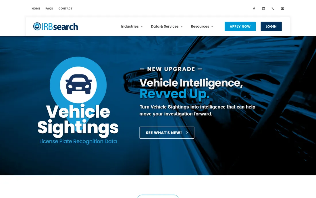 IRB Search homepage