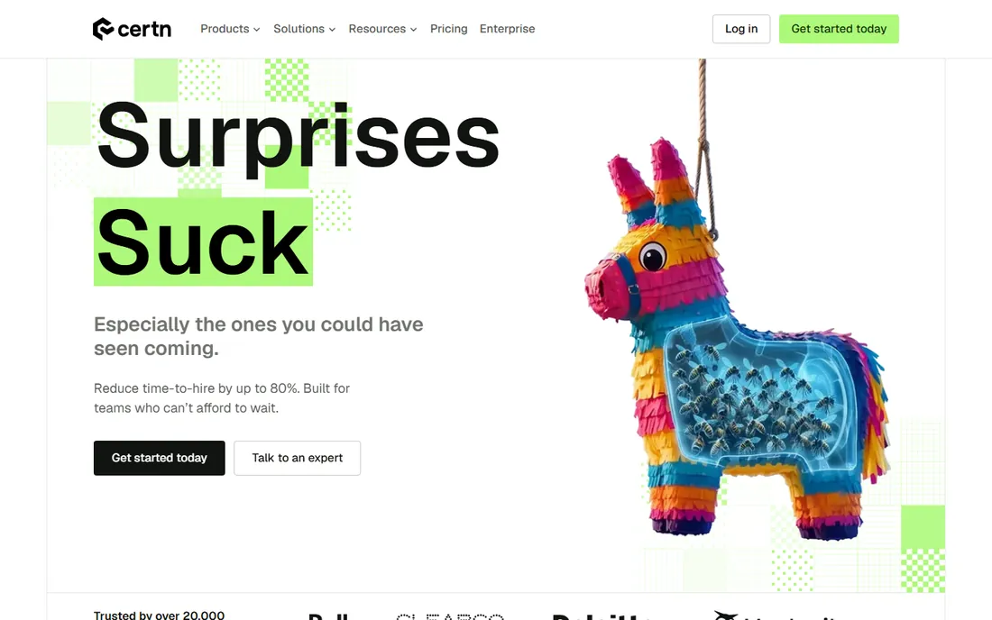 Certn homepage