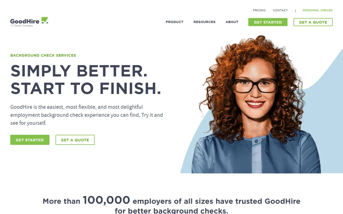 GoodHire homepage