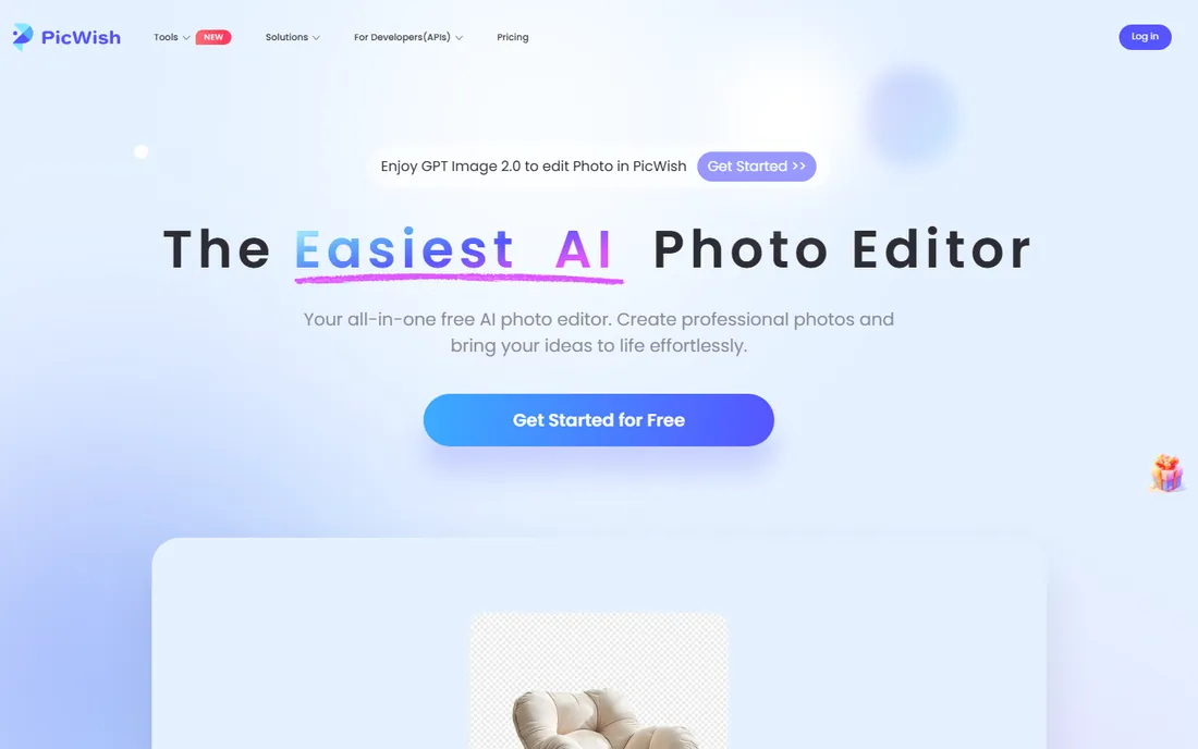 PicWish homepage