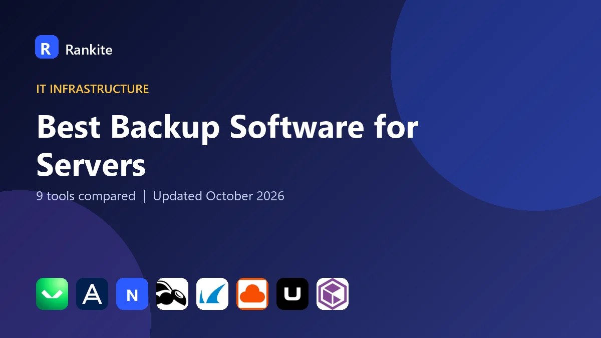 Best Backup Software for Servers in 2026: 9 Tools Compared