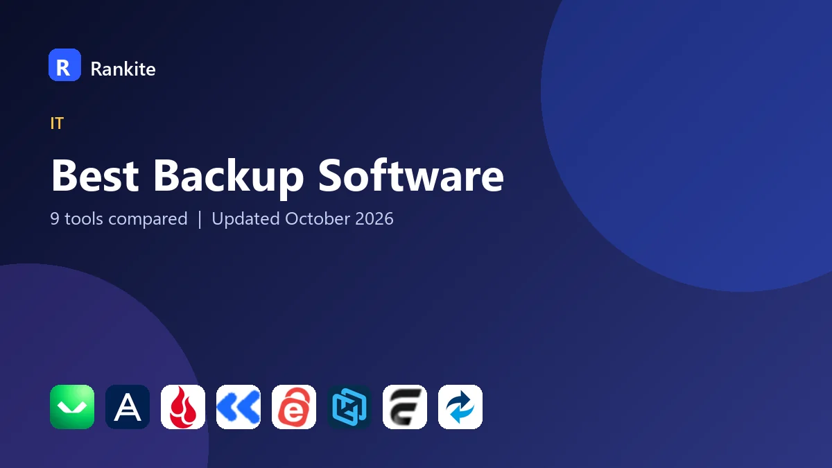 Best Backup Software in 2026: 9 Tools Compared
