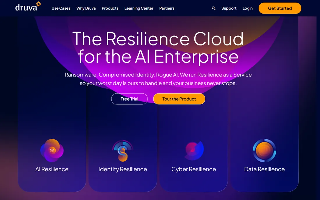 Druva homepage