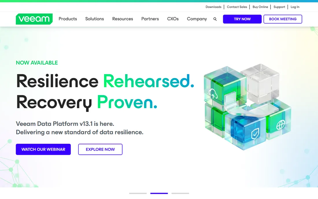 Veeam homepage