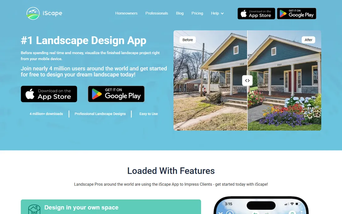 iScape homepage