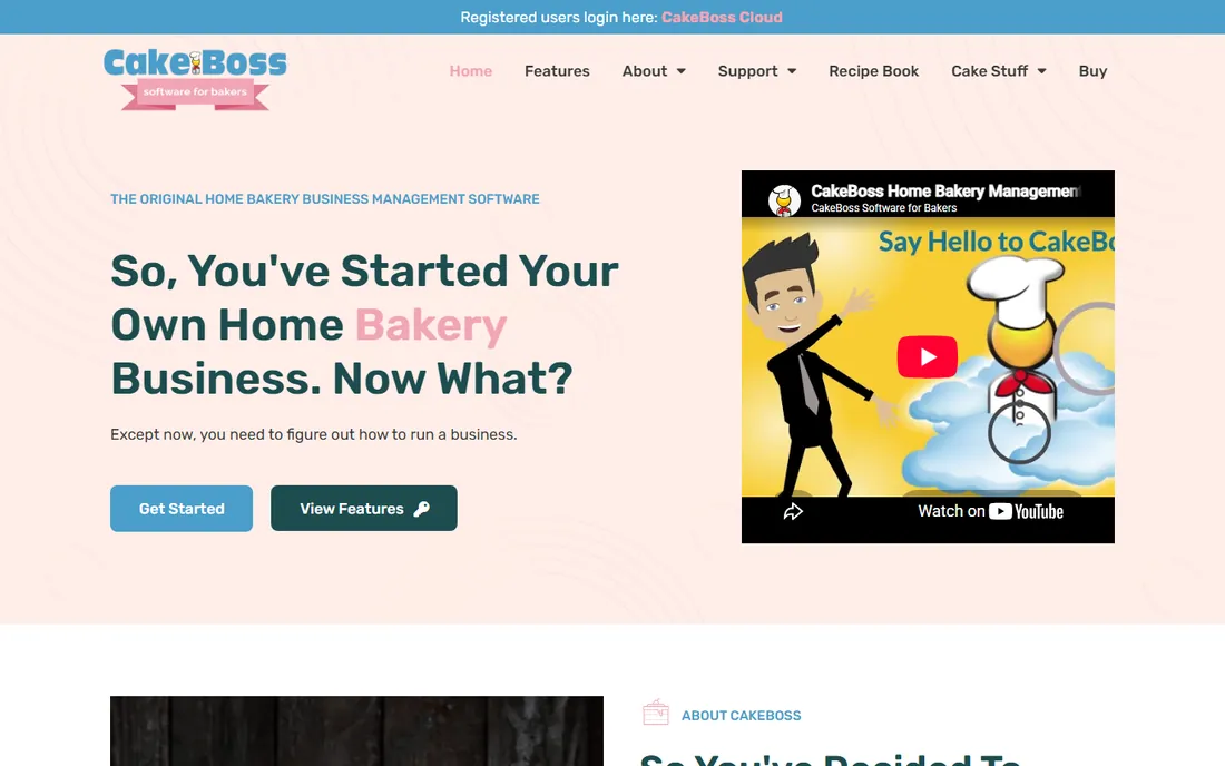 CakeBoss homepage