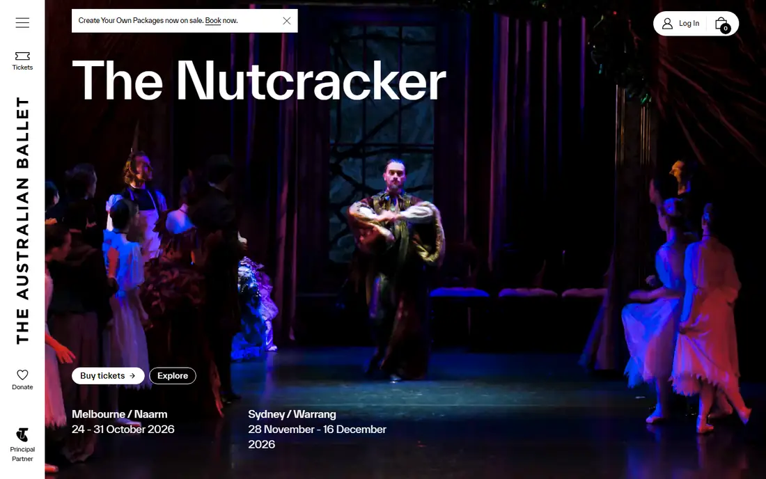 The Australian Ballet homepage