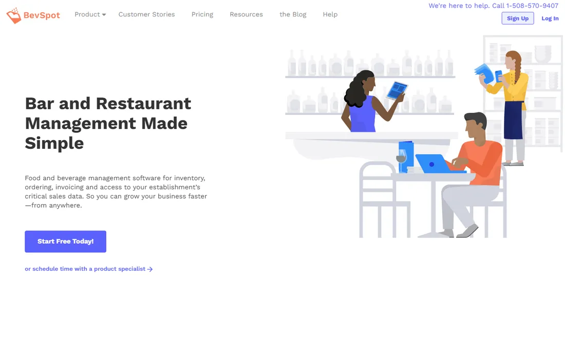 BevSpot homepage