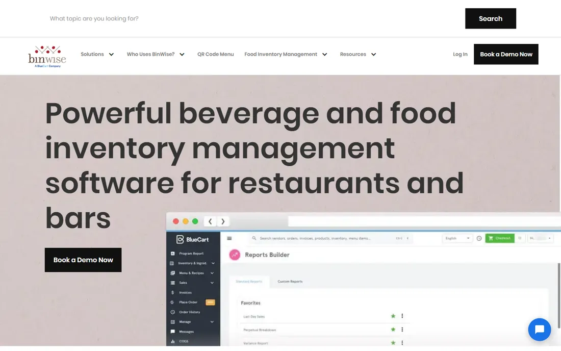BinWise homepage