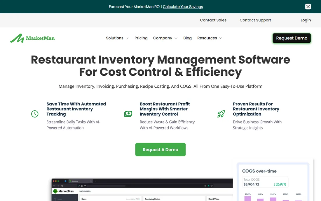 MarketMan homepage