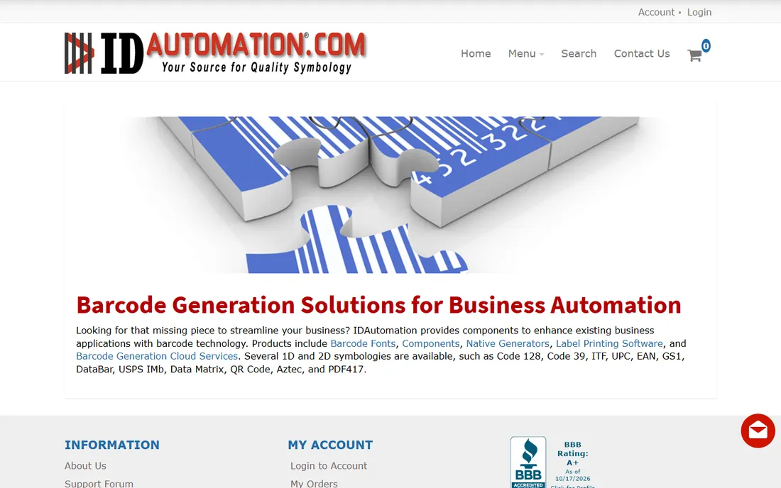 IDAutomation homepage