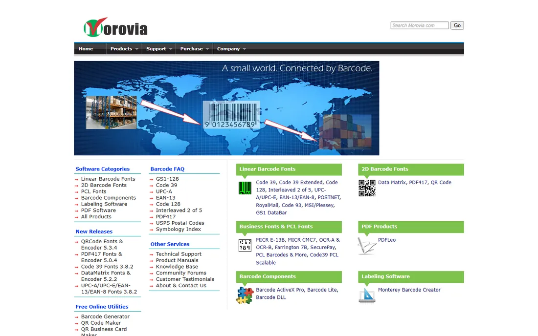 Morovia homepage