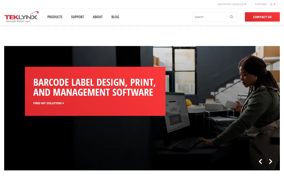 TEKLYNX Labelview homepage