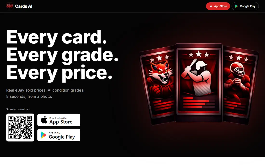 Cards AI homepage