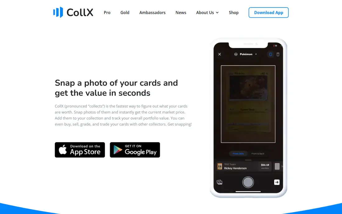 CollX homepage