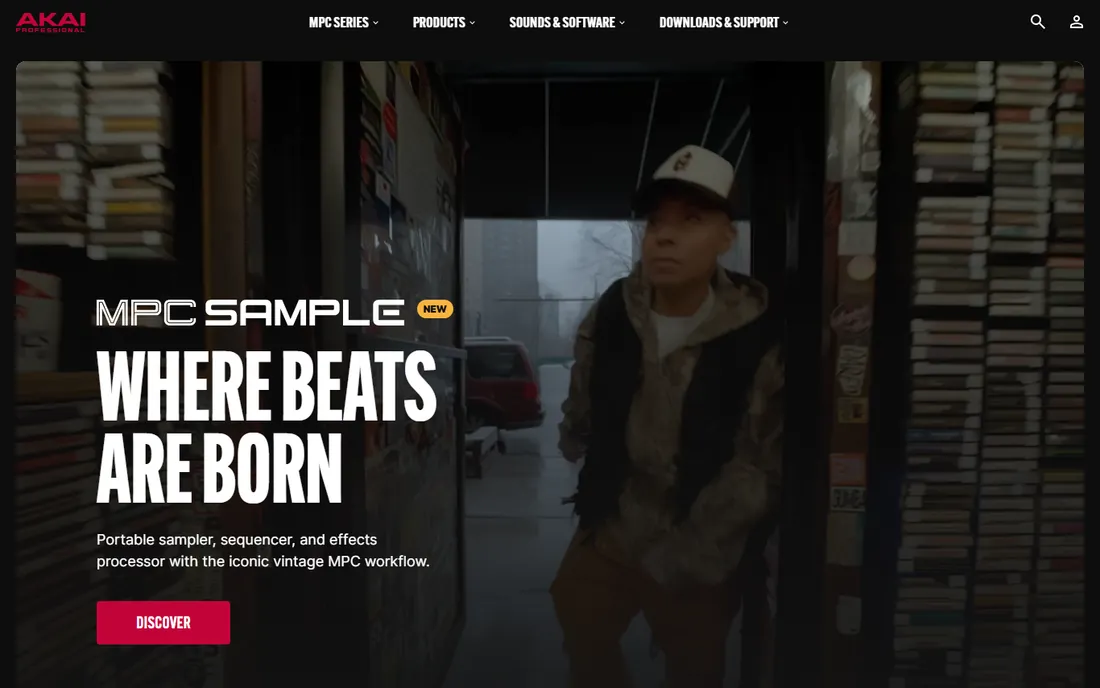 MPC Beats homepage