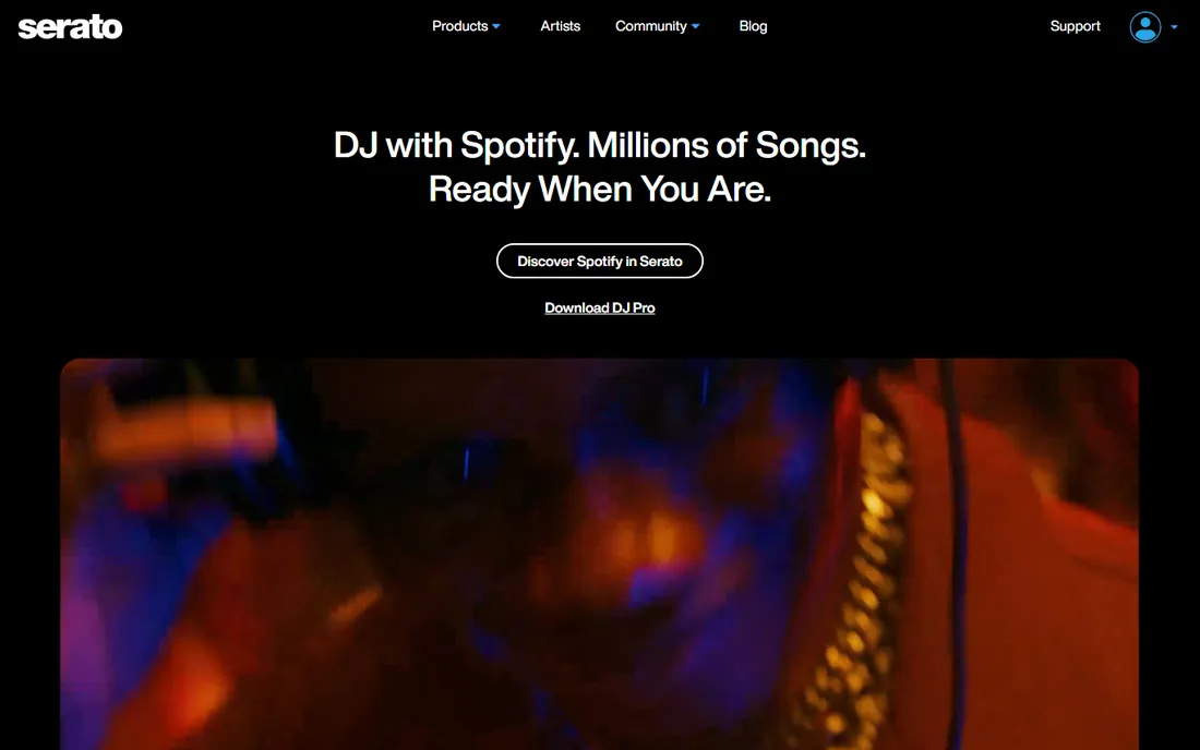 Serato Studio homepage