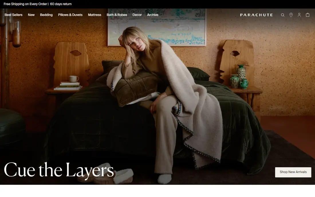 Parachute homepage