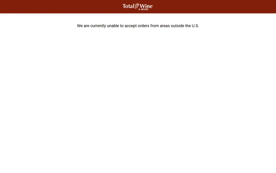 Total Wine and More homepage
