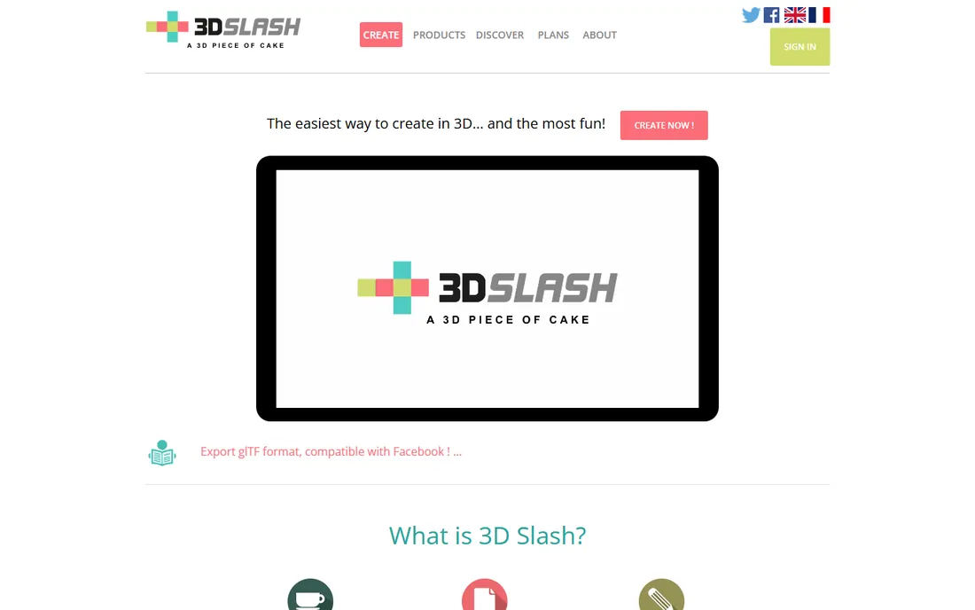 3D Slash homepage