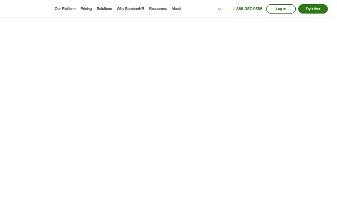 BambooHR homepage