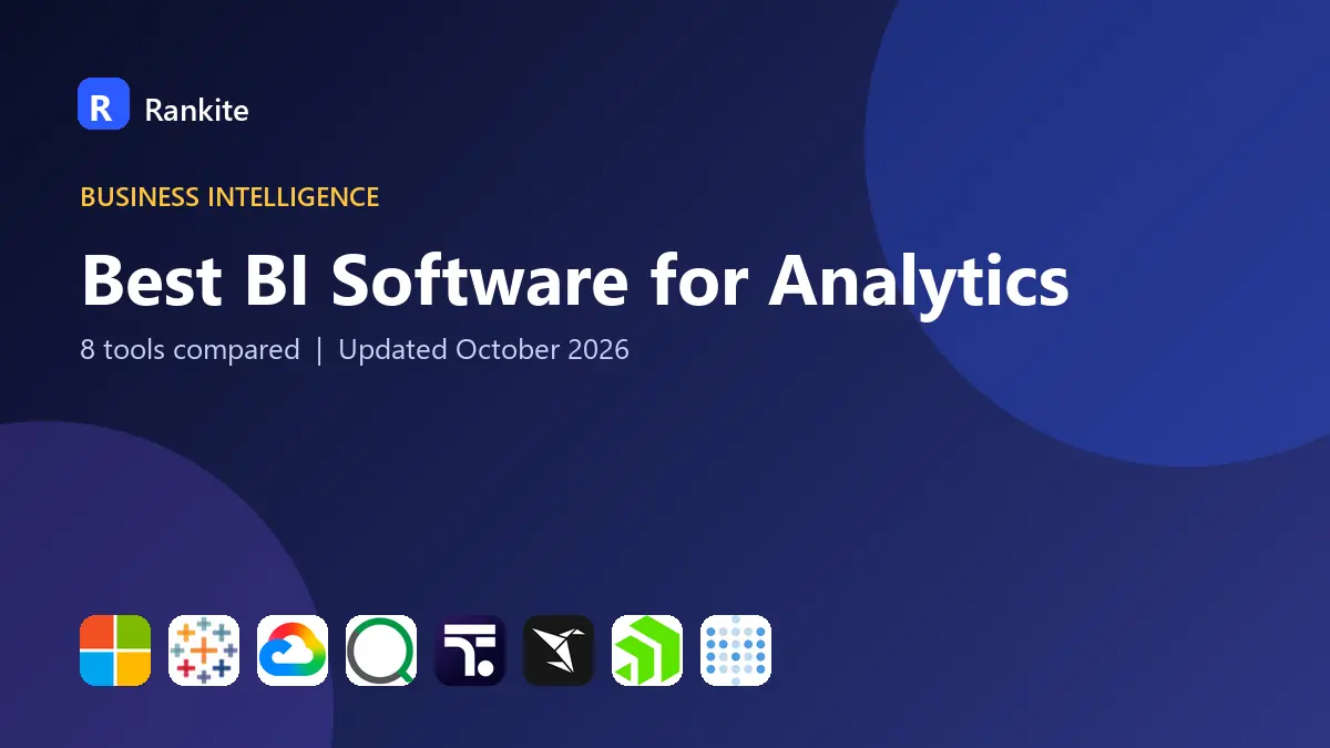 Best BI Software for Analytics in 2026: 8 Tools Compared