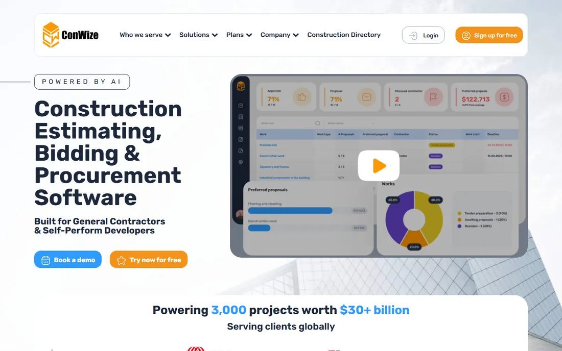 ConWize homepage