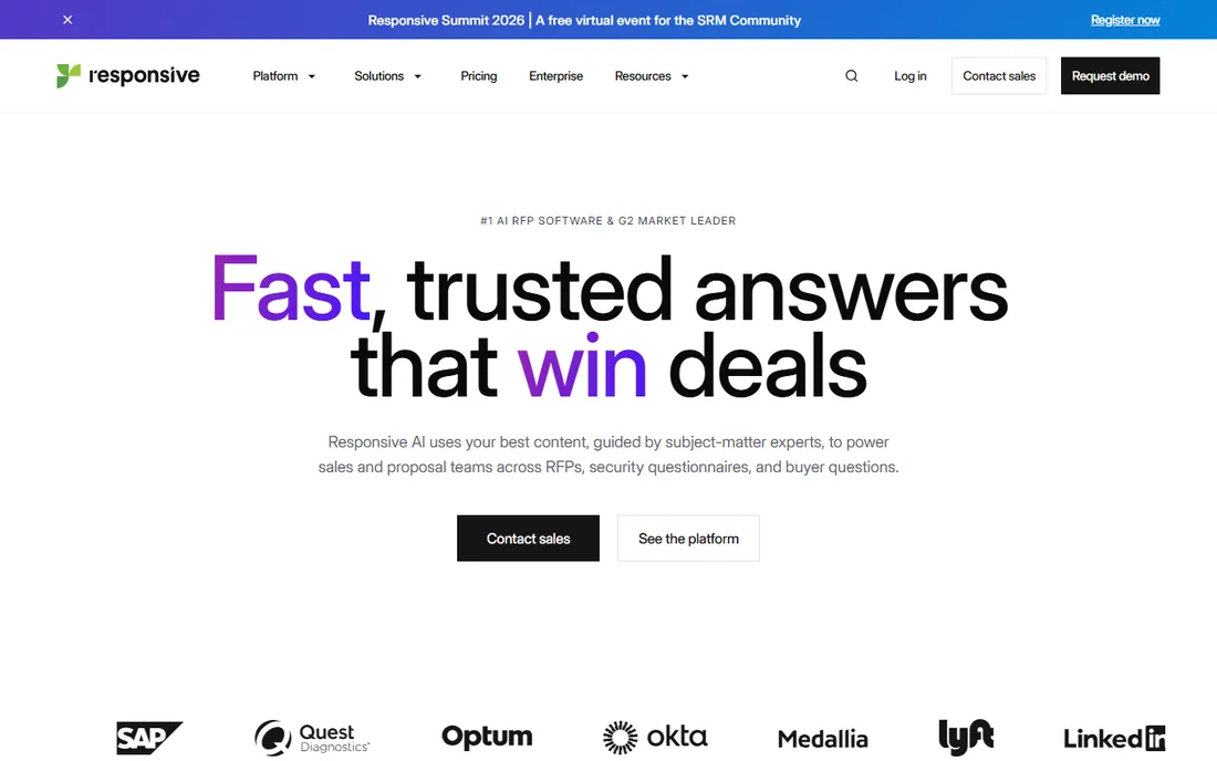 Responsive homepage