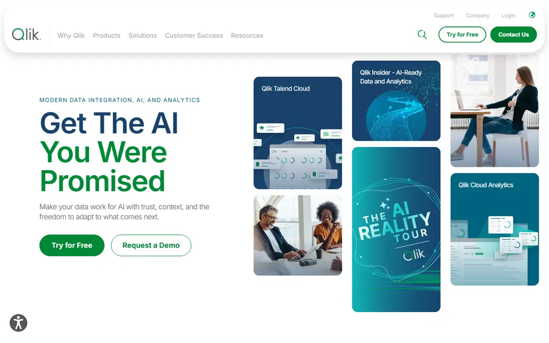 Qlik Talend Cloud homepage