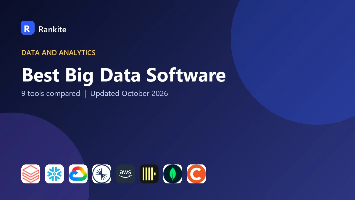 Best Big Data Software in 2026: 9 Tools Compared