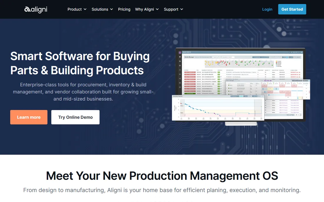 Aligni homepage