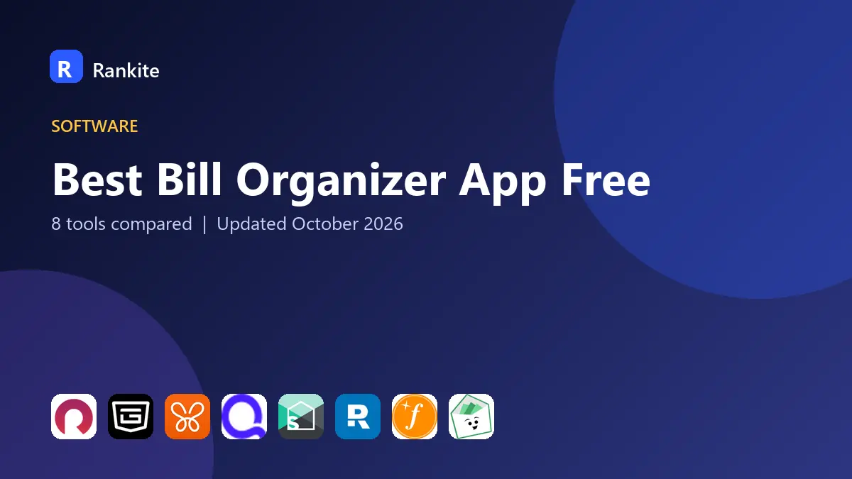 Best Bill Organizer App Free in 2026: 8 Apps Compared