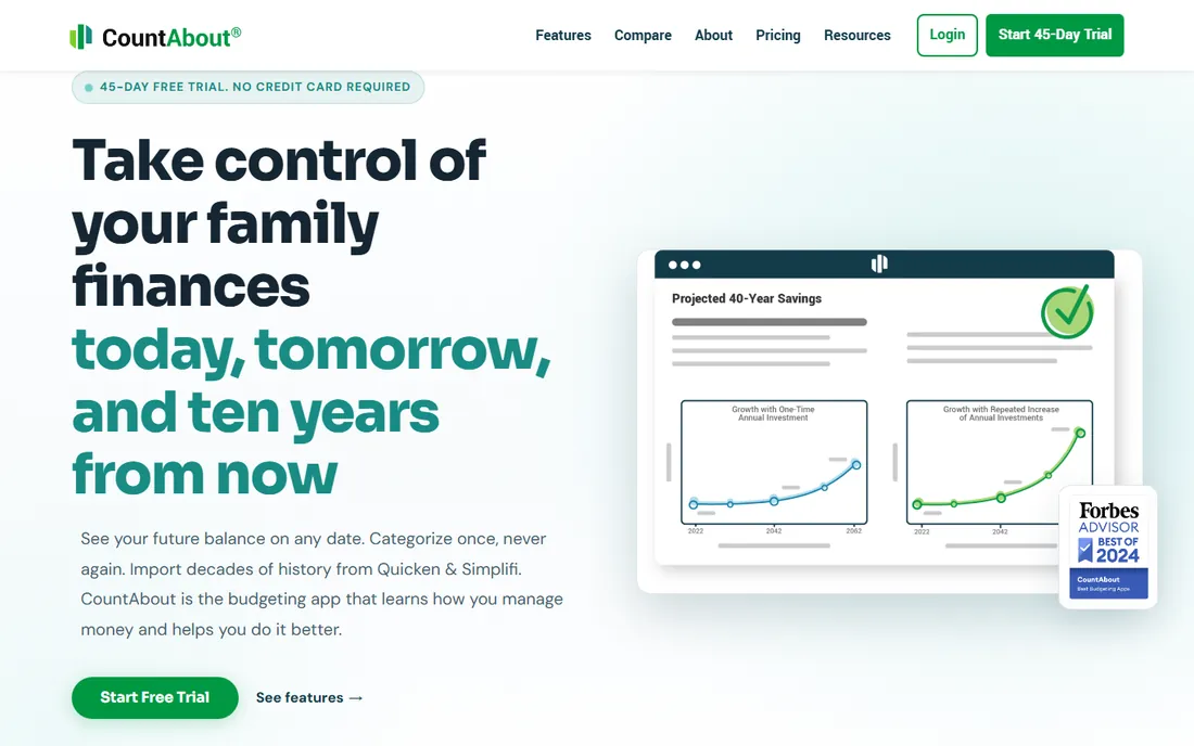 CountAbout homepage