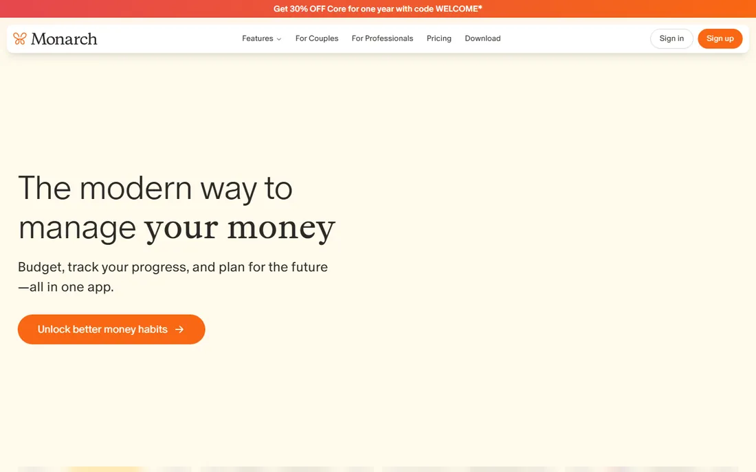 Monarch homepage